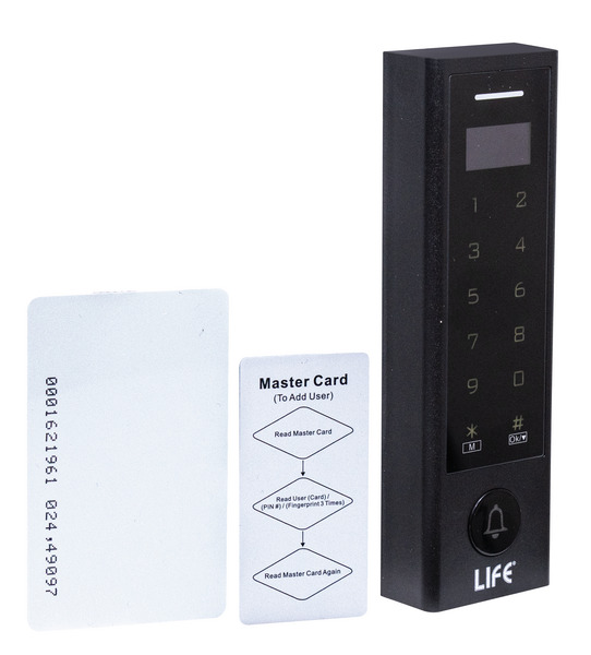 Kit Comandi con Tastiera Antivandalo Wifi SmartLife, con Display OLED ed Rfid 125Khz, Guscio in Plastica